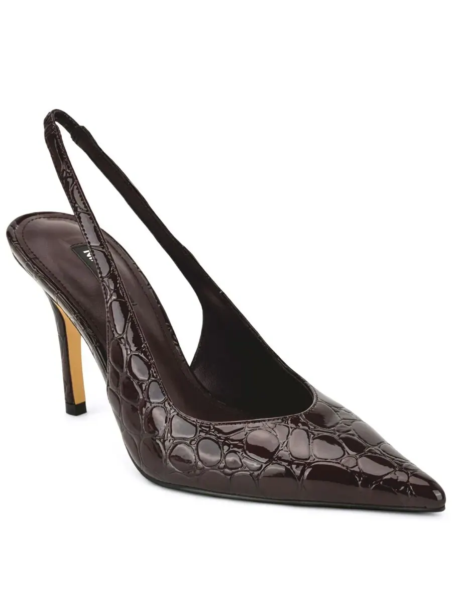 Туфли-лодочки с открытой пяткой Gerts Nine West — изображение 1 из 5, винный