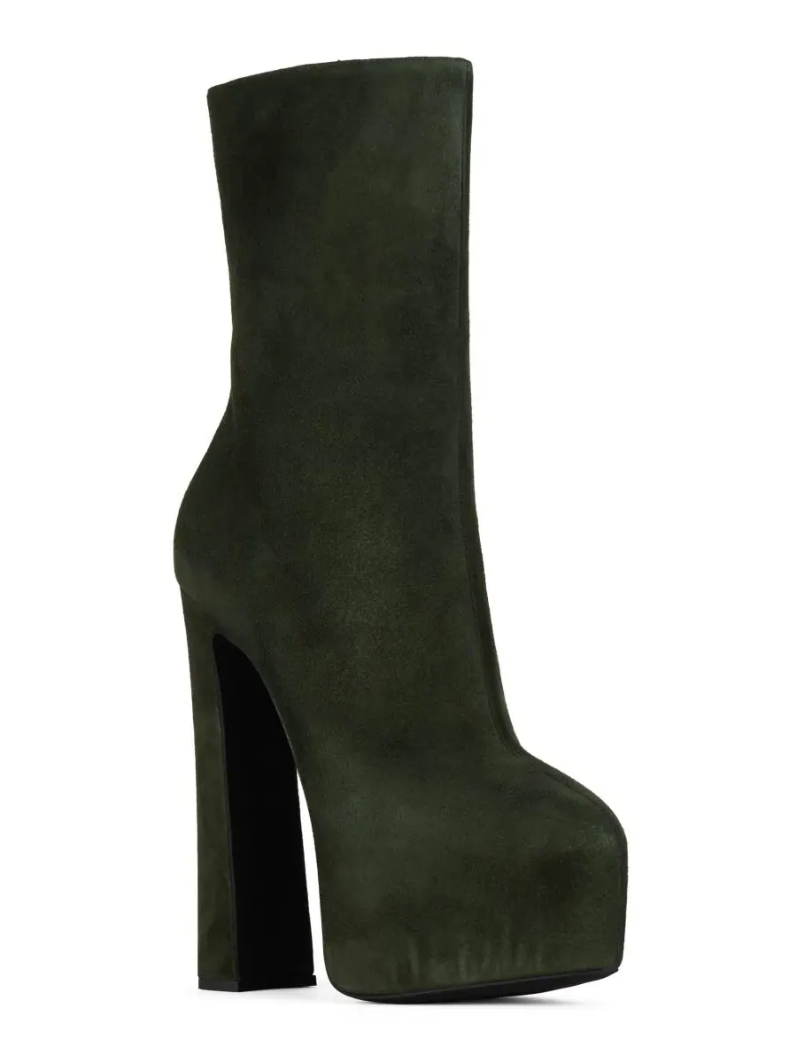 Женские ботильоны на платформе Woah Hi Jeffrey Campbell — изображение 1 из 5, темный оливковый