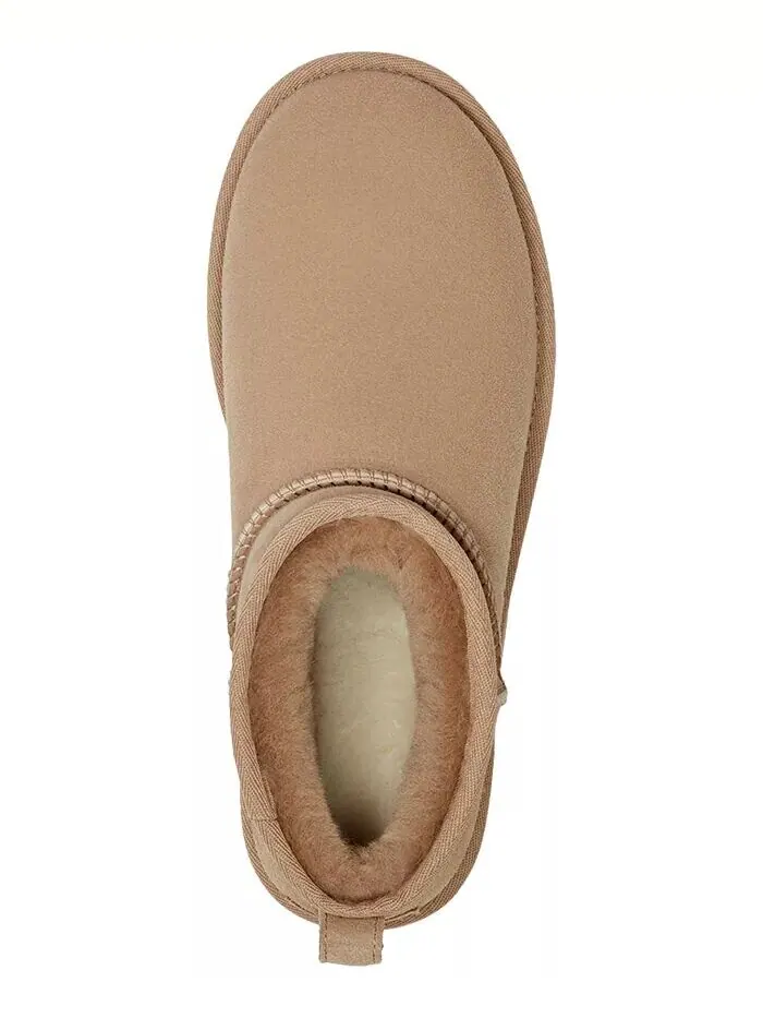 Женские классические ультра мини ботильоны UGG — изображение 4 из 5, бежевый