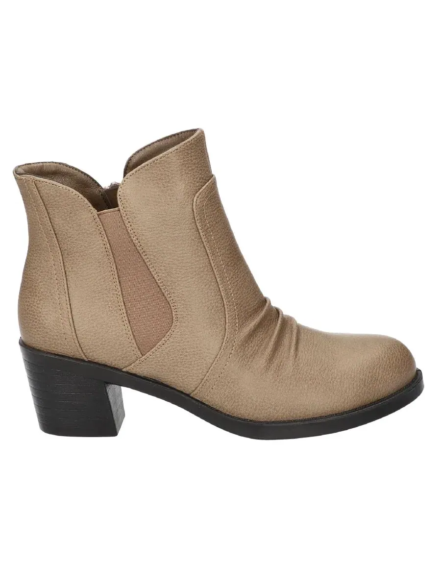 Женские ботильоны Berwick с блочным каблуком Easy Street, Taupe Pebbled — изображение 2 из 7