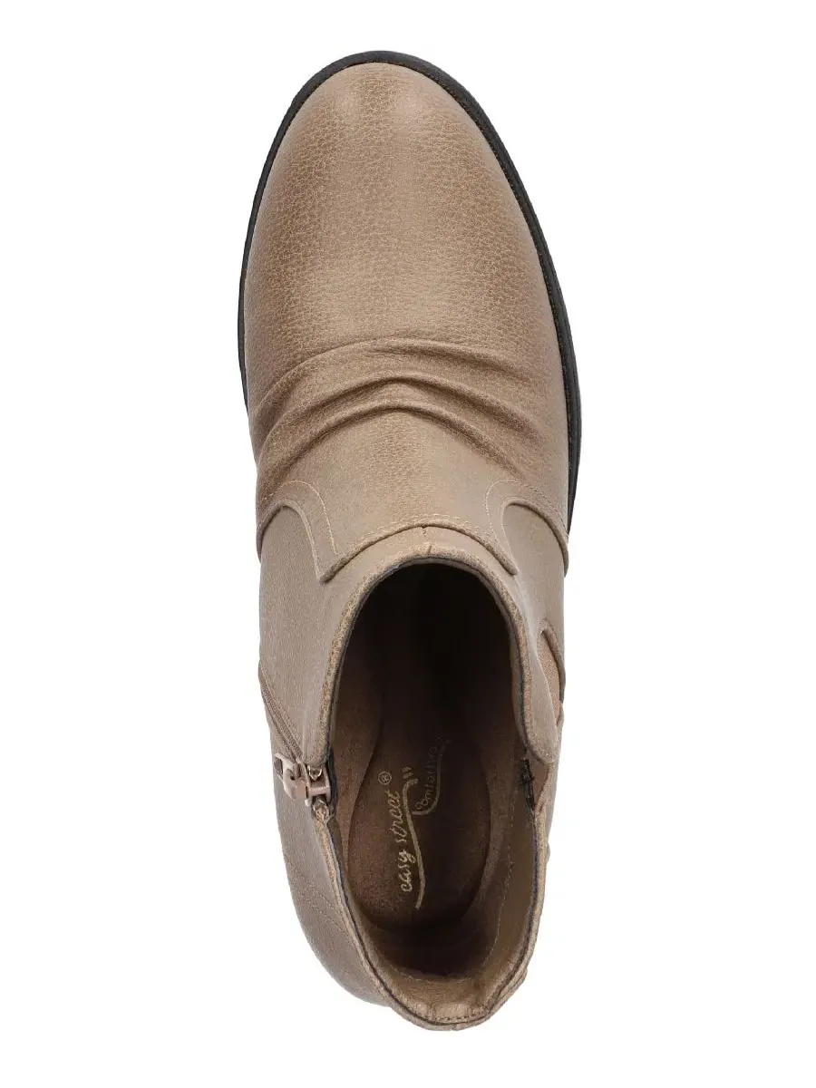Женские ботильоны Berwick с блочным каблуком Easy Street, Taupe Pebbled — изображение 4 из 7