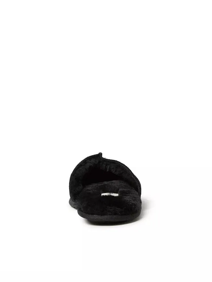 Мужские домашние тапочки Bradford Genuine Suede Scuff Dearfoams — изображение 8 из 8, черный