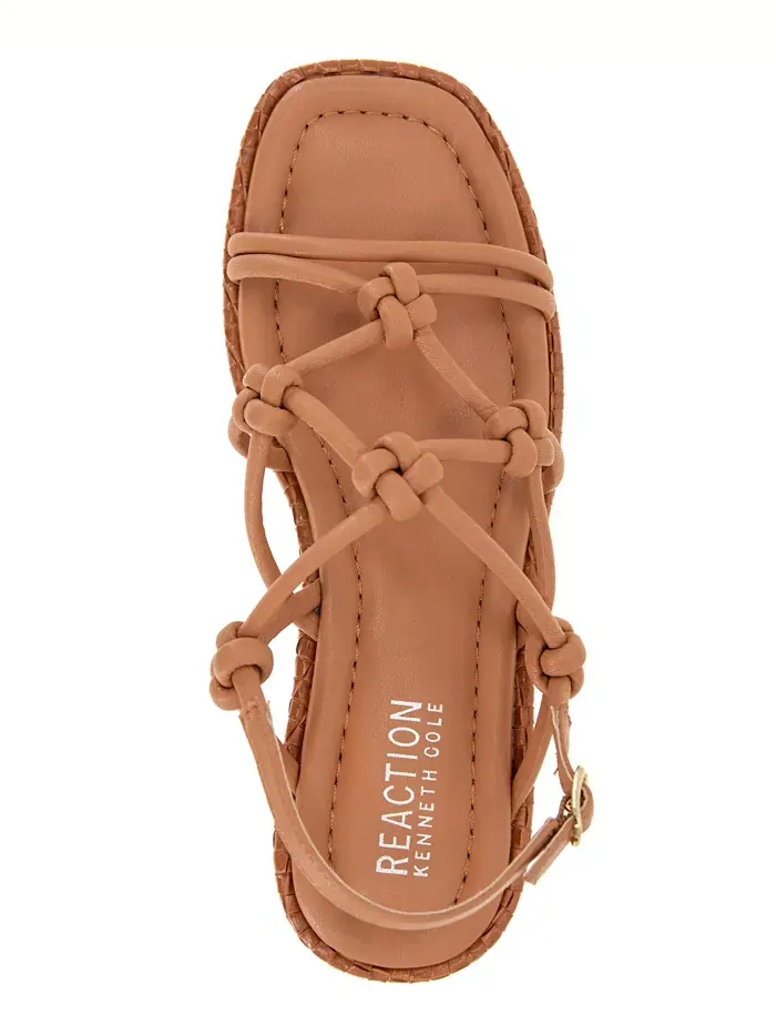 Женские сандалии на платформе Essa Knots с квадратным носком Kenneth Cole Reaction — изображение 4 из 8, красный