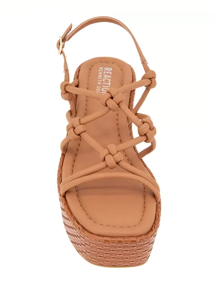 Женские сандалии на платформе Essa Knots с квадратным носком Kenneth Cole Reaction — изображение 7 из 8, красный