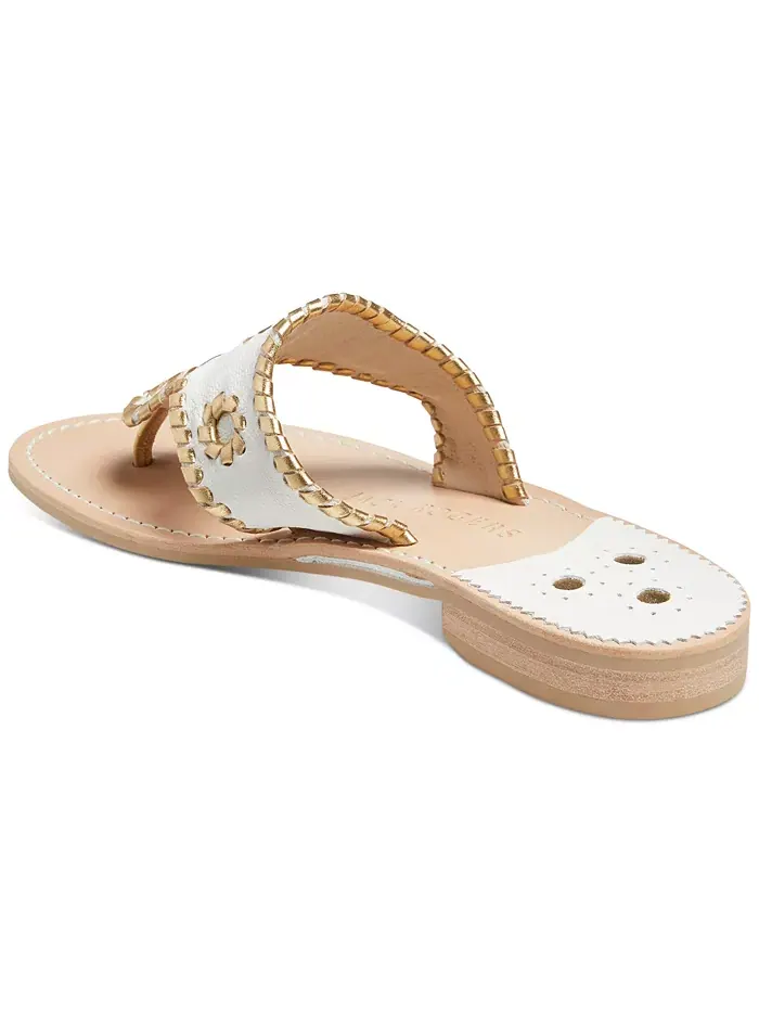 Женские сандалии Jacks на плоской подошве Jack Rogers — изображение 3 из 5, золотистый