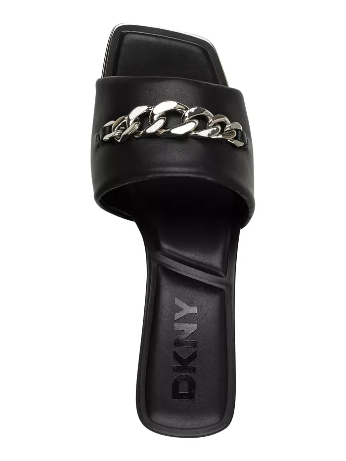 Женские сандалии Jileen с цепочками DKNY — изображение 4 из 5, черный