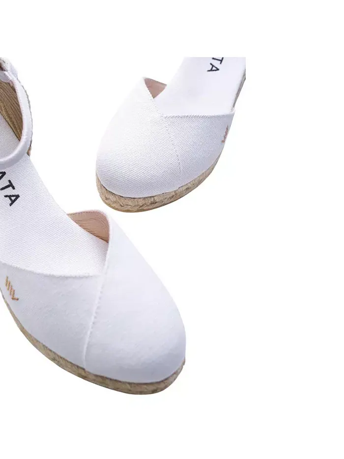 Туфли Pubol Limited Edition Canvas Espadrille Wedges VISCATA — изображение 2 из 6, белый