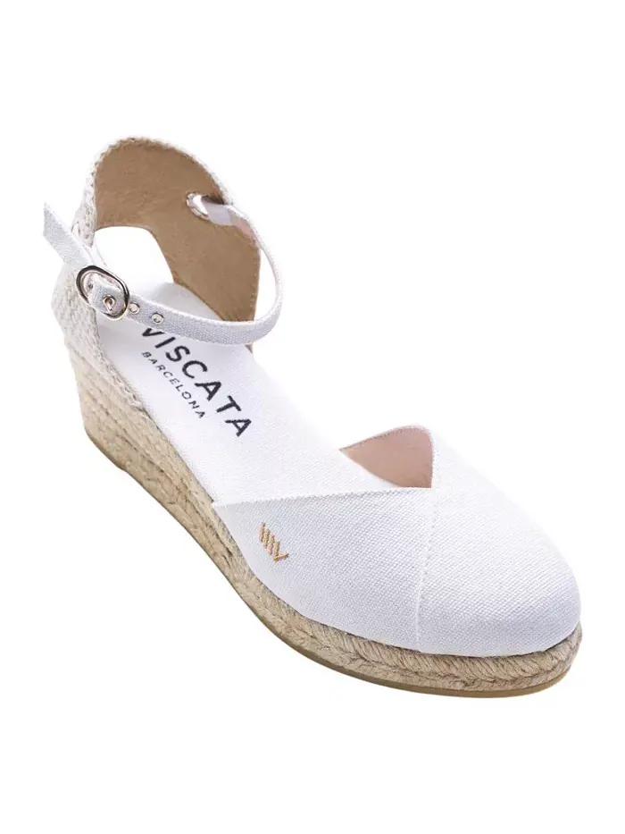 Туфли Pubol Limited Edition Canvas Espadrille Wedges VISCATA — изображение 3 из 6, белый