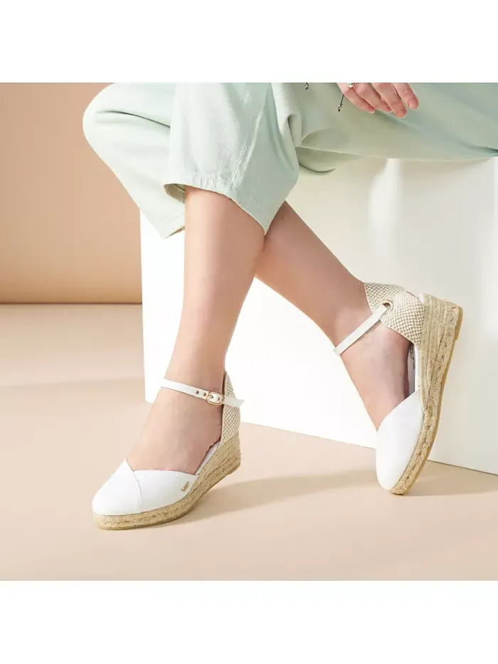 Туфли Pubol Limited Edition Canvas Espadrille Wedges VISCATA — изображение 5 из 6, белый