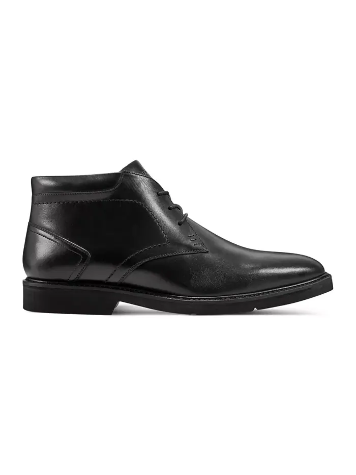Мужские повседневные ботинки Flynn с круглым носком на шнуровке Rockport — изображение 2 из 5, черный