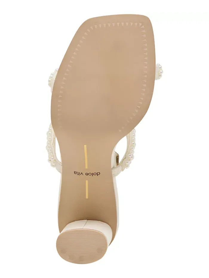 Женские босоножки Nolah Pearl на платформе с двойными ремешками и бусинами Dolce Vita — изображение 5 из 5, белый