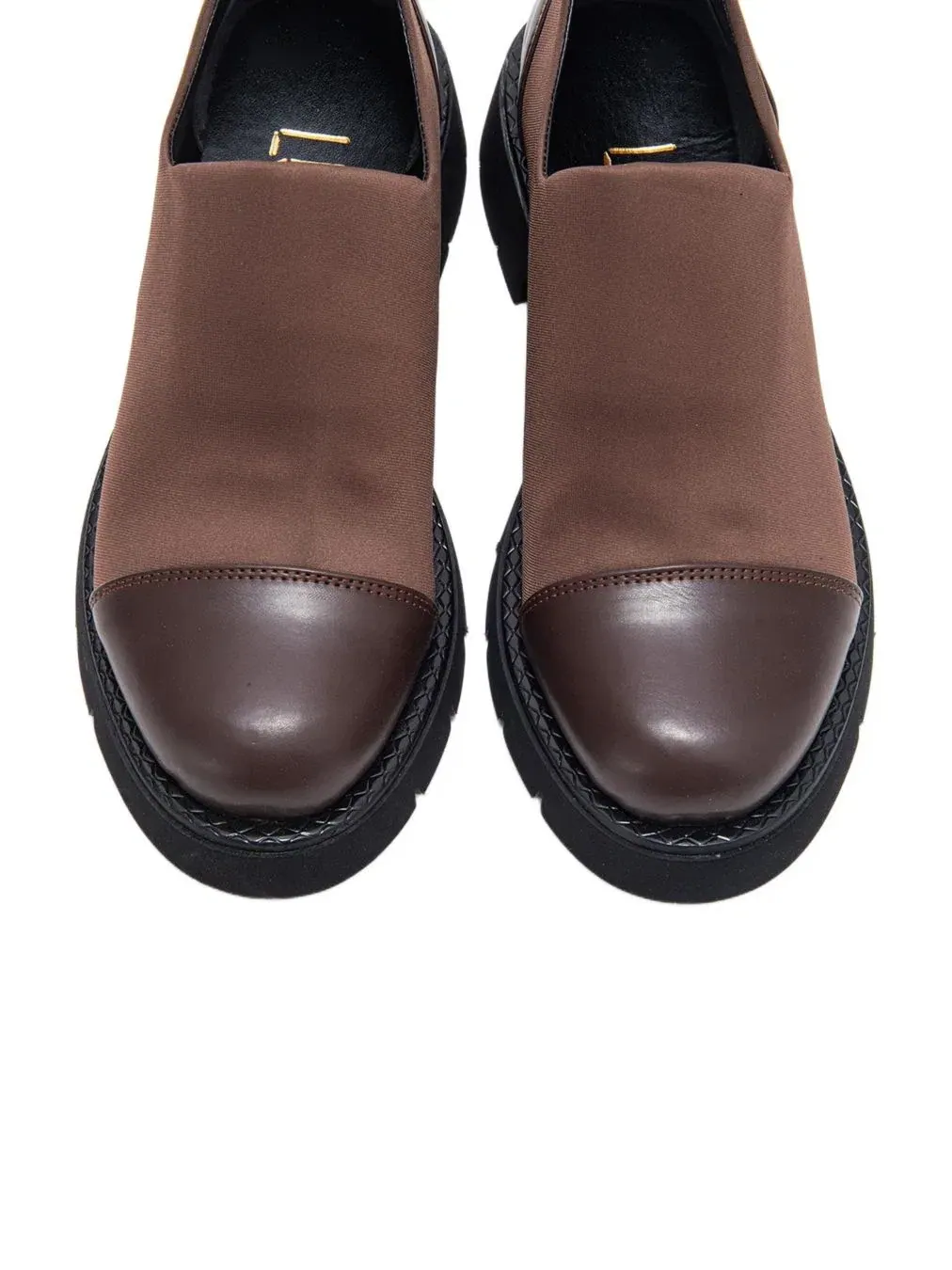 Лоферы женские с глянцевыми акцентами и спортивными деталями Panola Scuba Prologue Shoes — изображение 3 из 7, коричневый