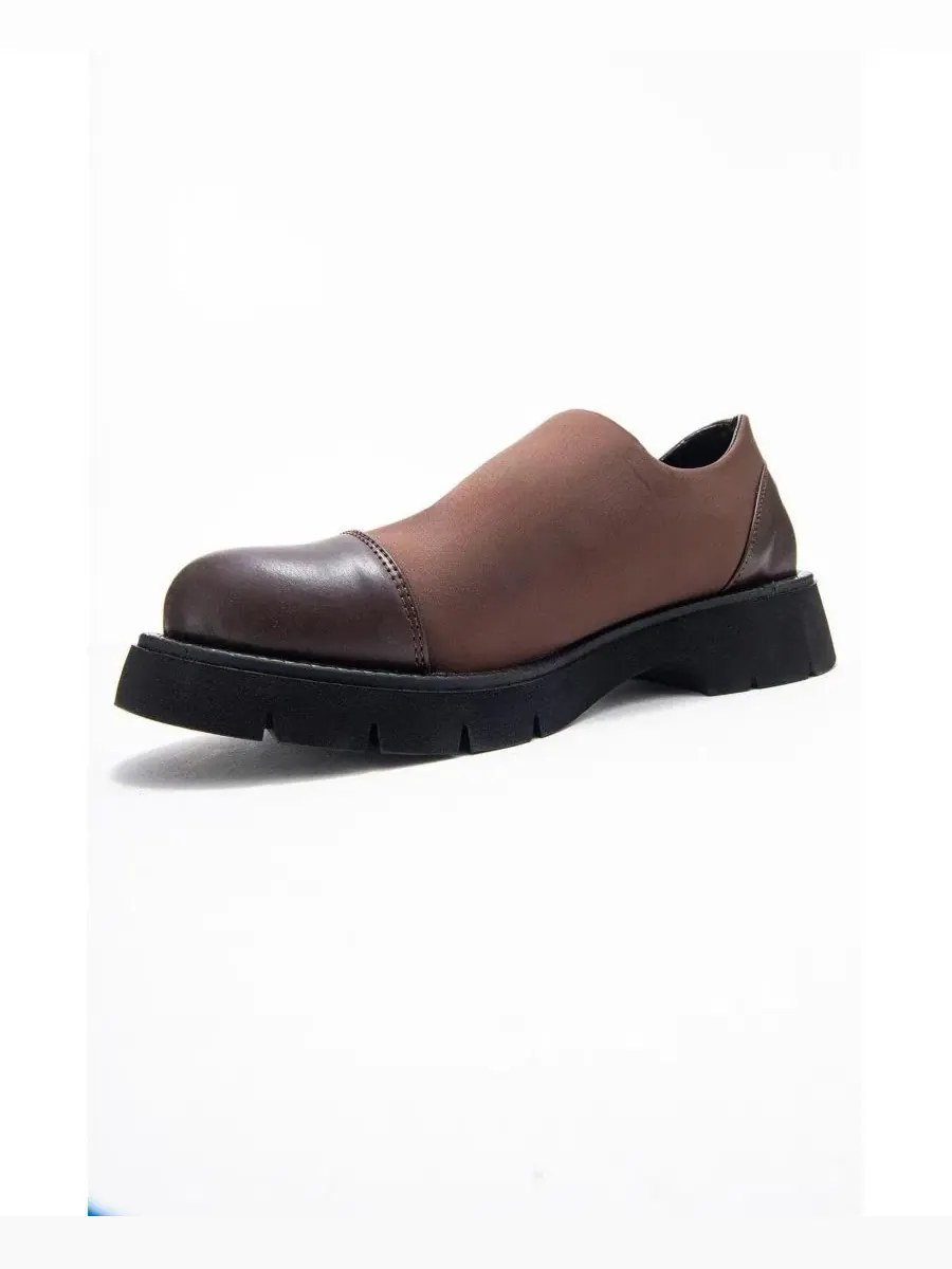 Лоферы женские с глянцевыми акцентами и спортивными деталями Panola Scuba Prologue Shoes — изображение 4 из 7, коричневый