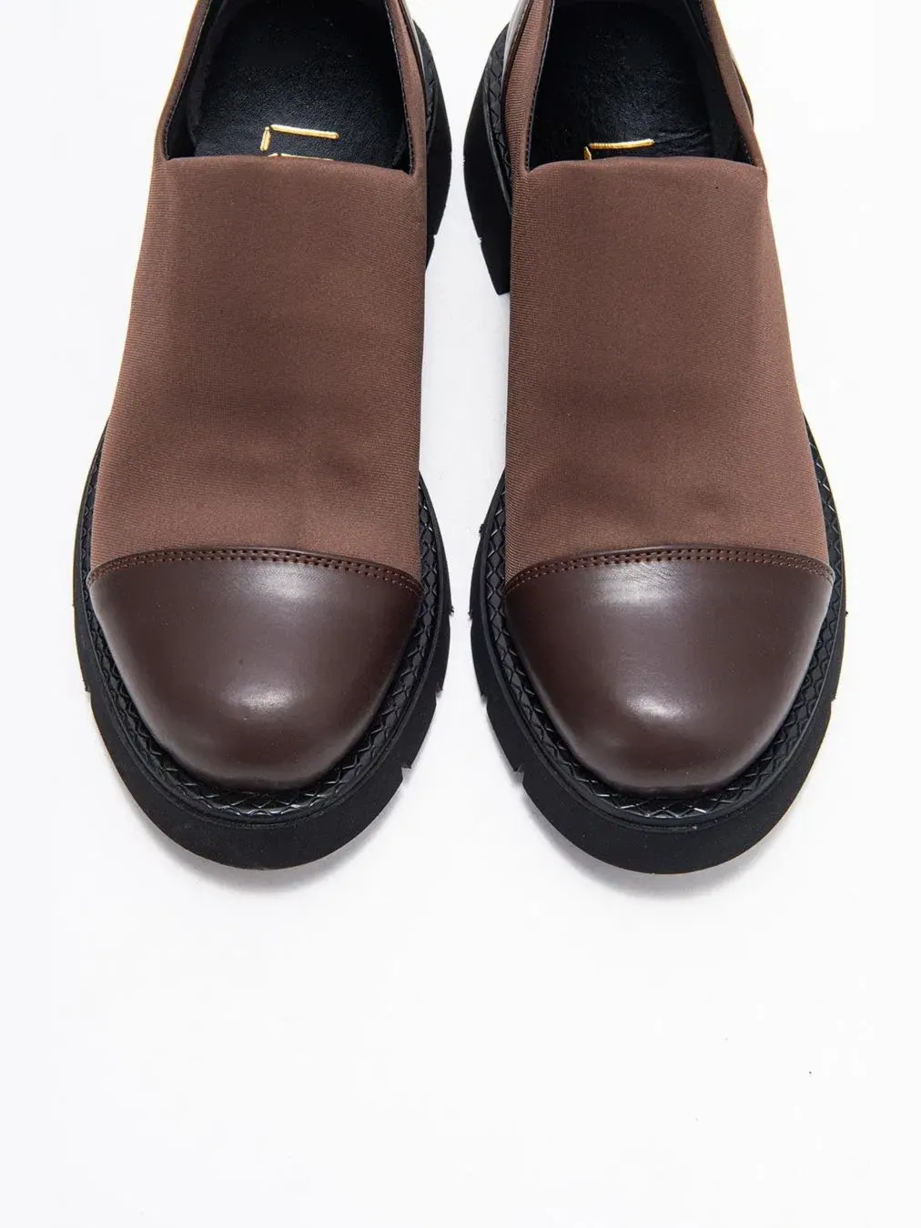 Лоферы женские с глянцевыми акцентами и спортивными деталями Panola Scuba Prologue Shoes — изображение 5 из 7, коричневый