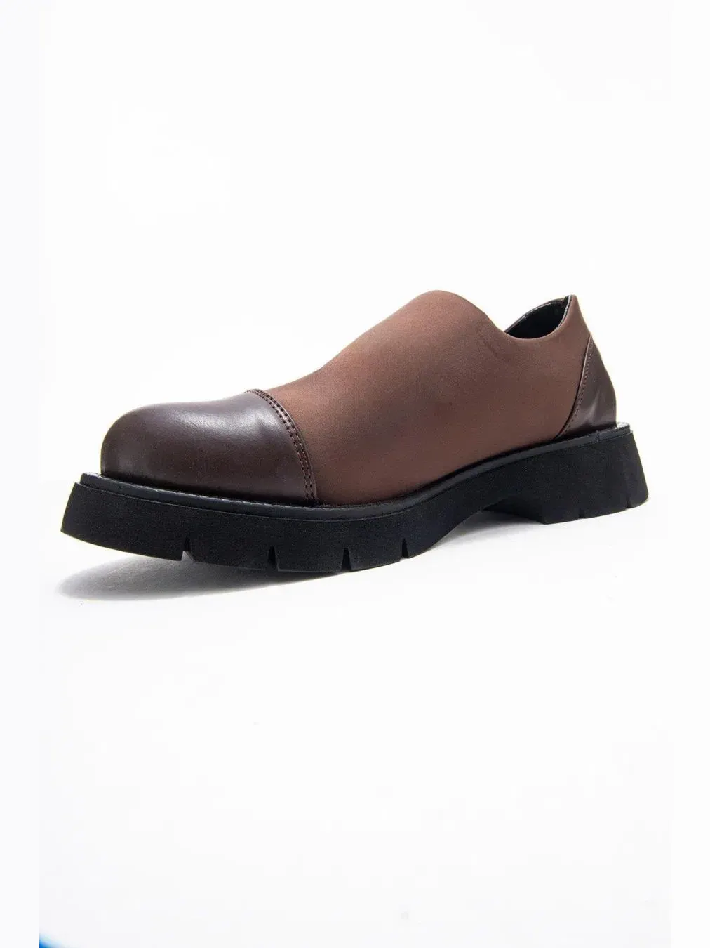 Лоферы женские с глянцевыми акцентами и спортивными деталями Panola Scuba Prologue Shoes — изображение 6 из 7, коричневый