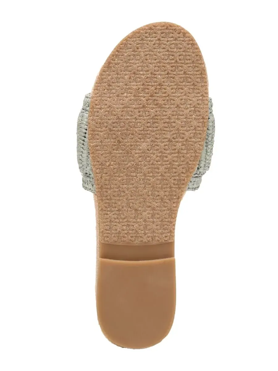 Сандалии-слайды с фактурой рафии Miya Slide Sandal Sam Edelman — изображение 5 из 5, голубой