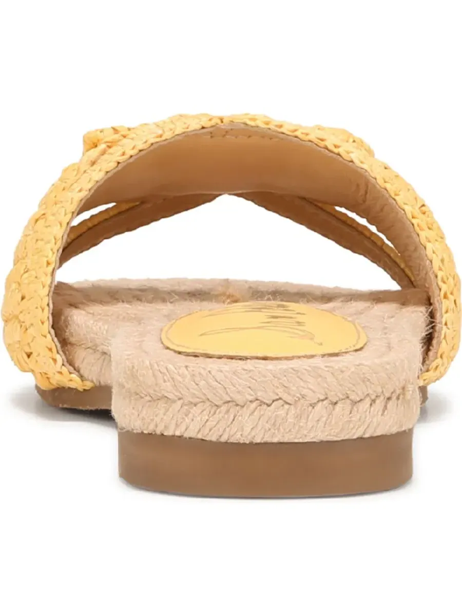 Сандалии-слайды с фактурой рафии Miya Slide Sam Edelman — изображение 3 из 5, оранжевый