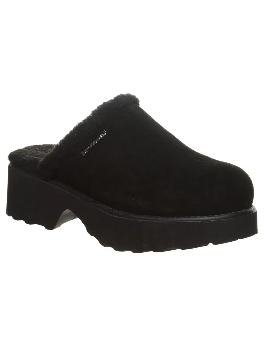 Мюли-клоги Marnie Suede Slip-On Clogs BEARPAW — изображение 1 из 8, черный