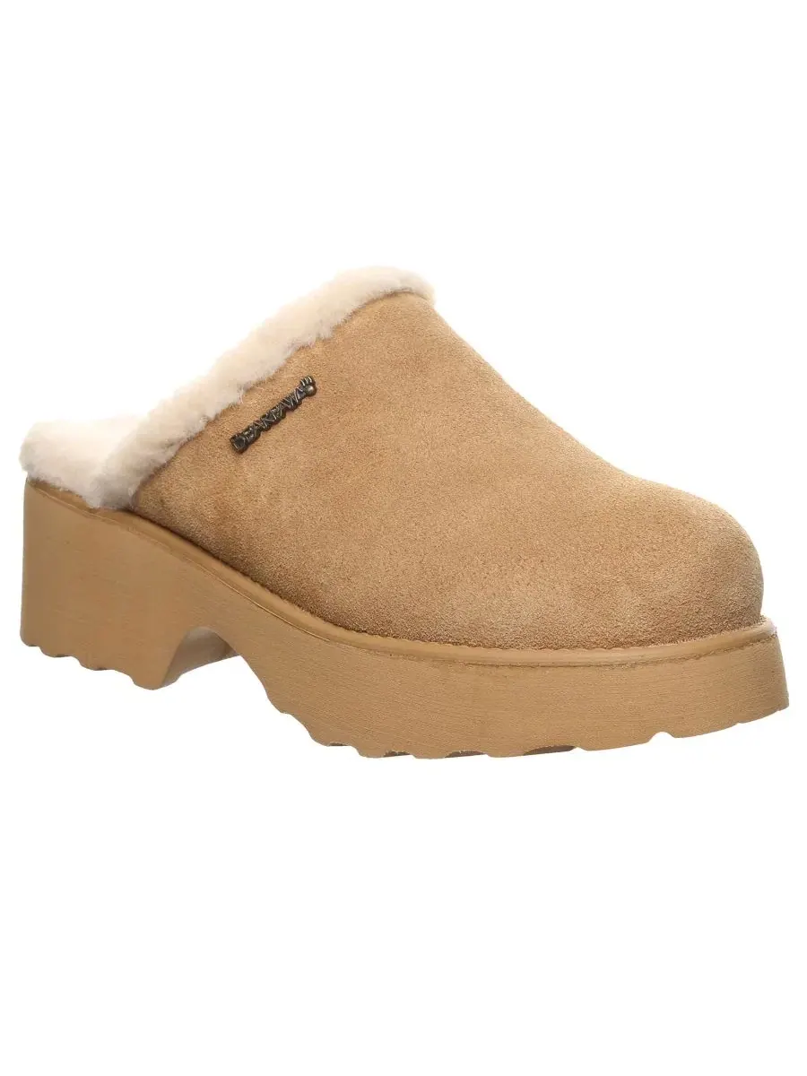 Клоги Marnie Suede Slip-On BEARPAW — изображение 1 из 8, айс кофе