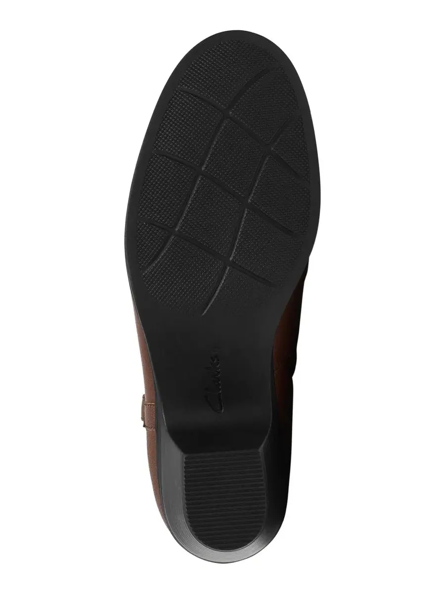 Ботинки с каблуком-столбиком Emily2 бренда Clarks — изображение 5 из 6, бежевый
