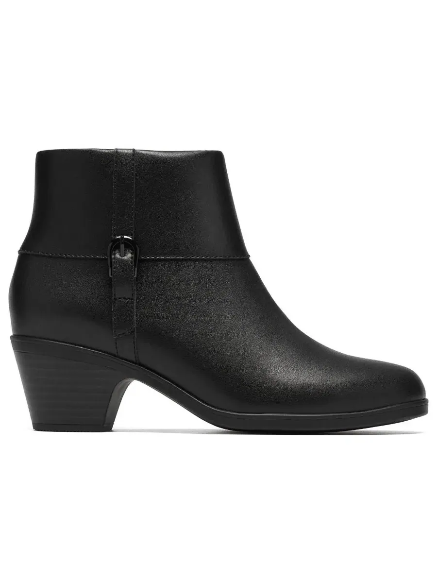 Женские ботильоны Emily на устойчивом каблуке Clarks — изображение 2 из 6, черный