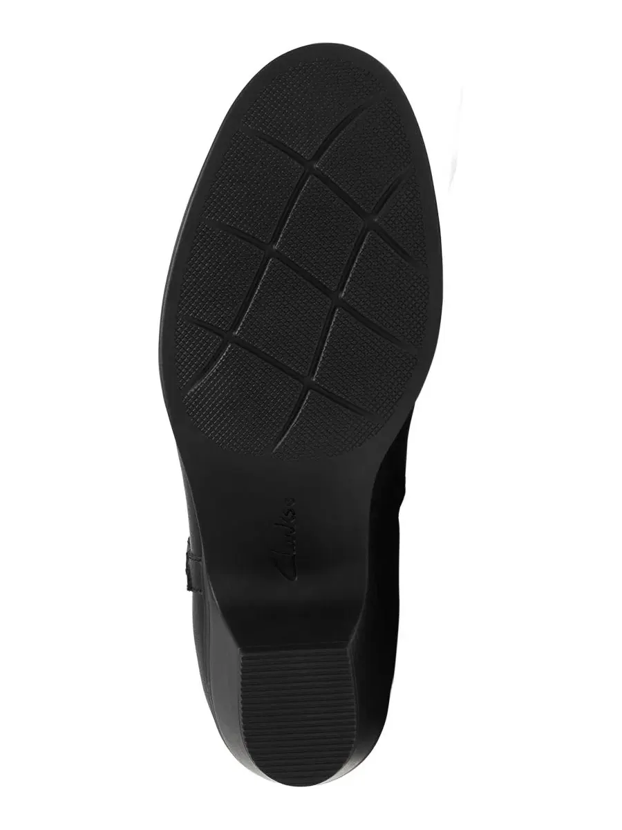 Женские ботильоны Emily на устойчивом каблуке Clarks — изображение 5 из 6, черный