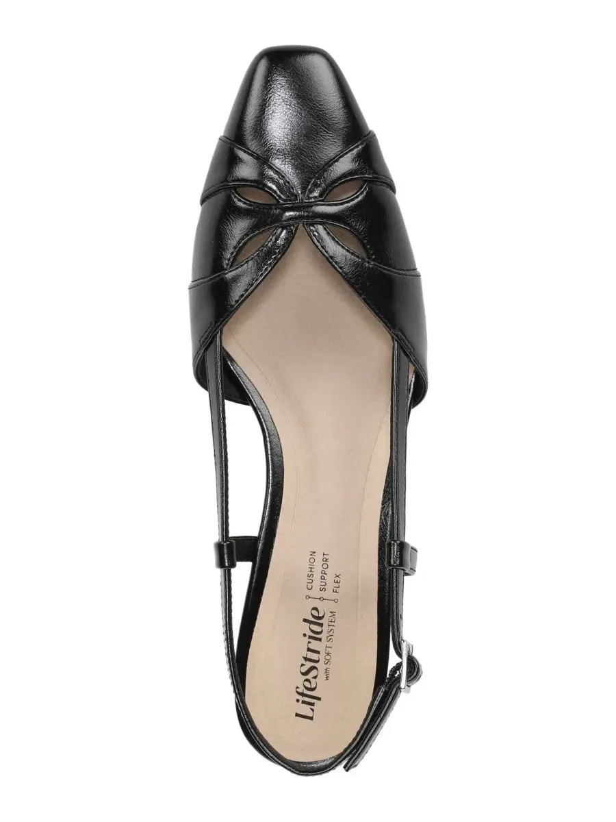 Женские босоножки-слингбэки Landon Slingback Sandals LifeStride — изображение 4 из 5, черный