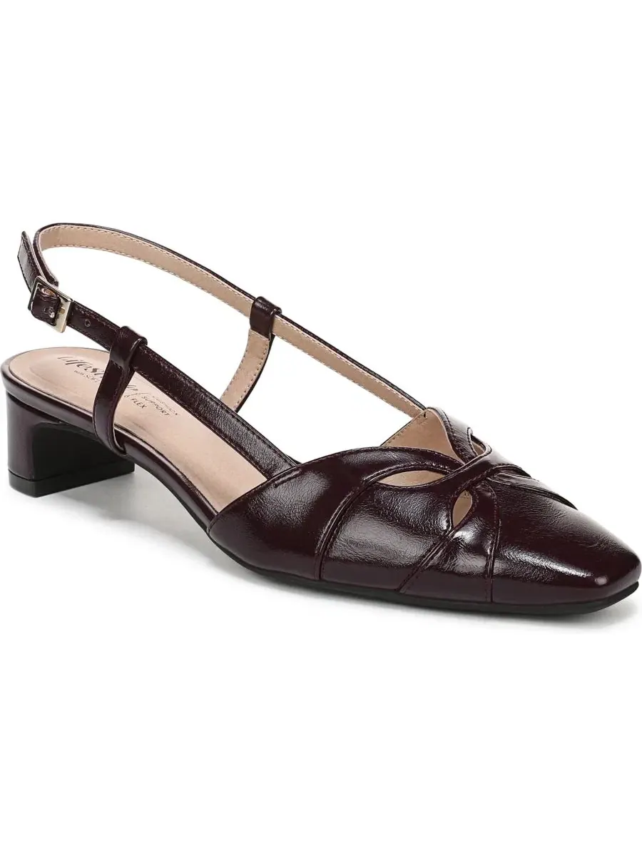 Женские босоножки Landon на невысоком каблуке LifeStride, Chocolate Plum Faux Leather — изображение 1 из 5