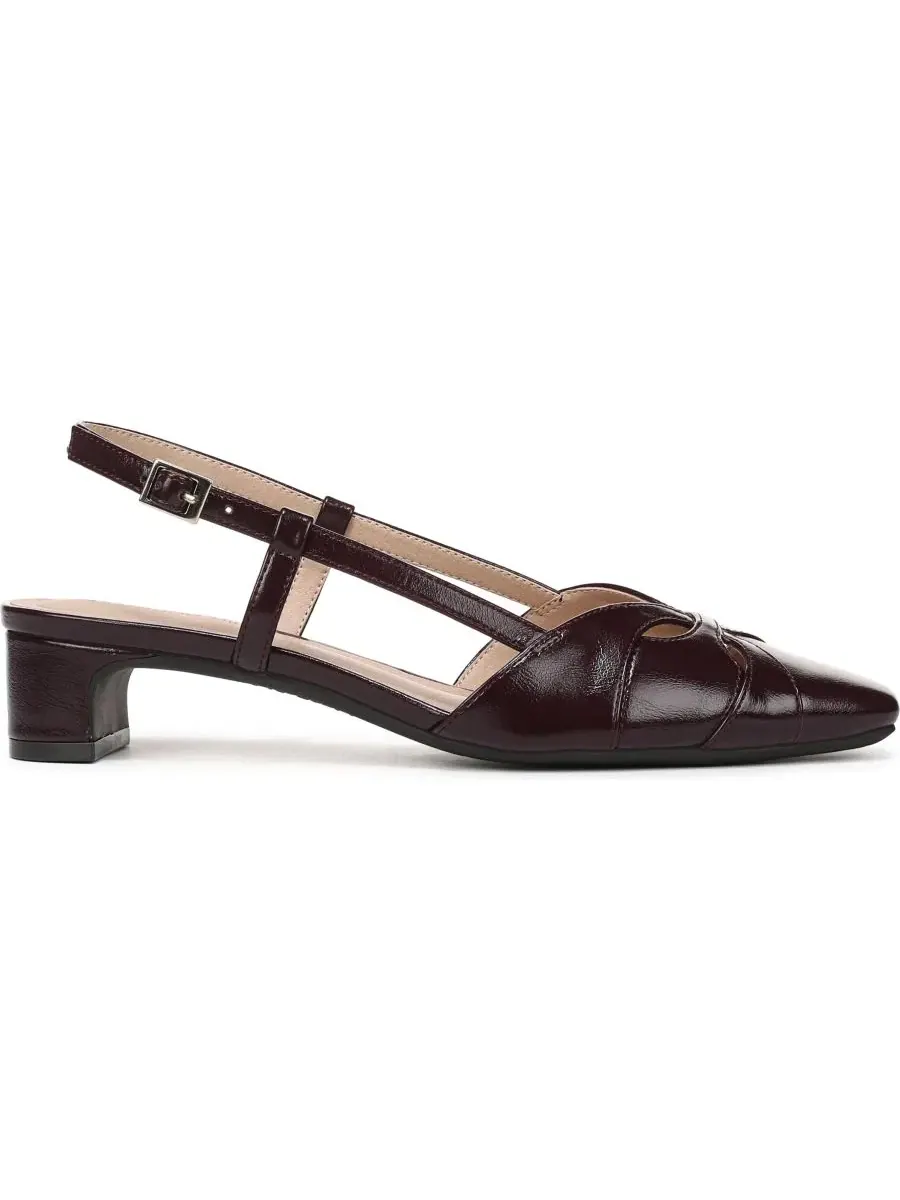 Женские босоножки Landon на невысоком каблуке LifeStride, Chocolate Plum Faux Leather — изображение 2 из 5