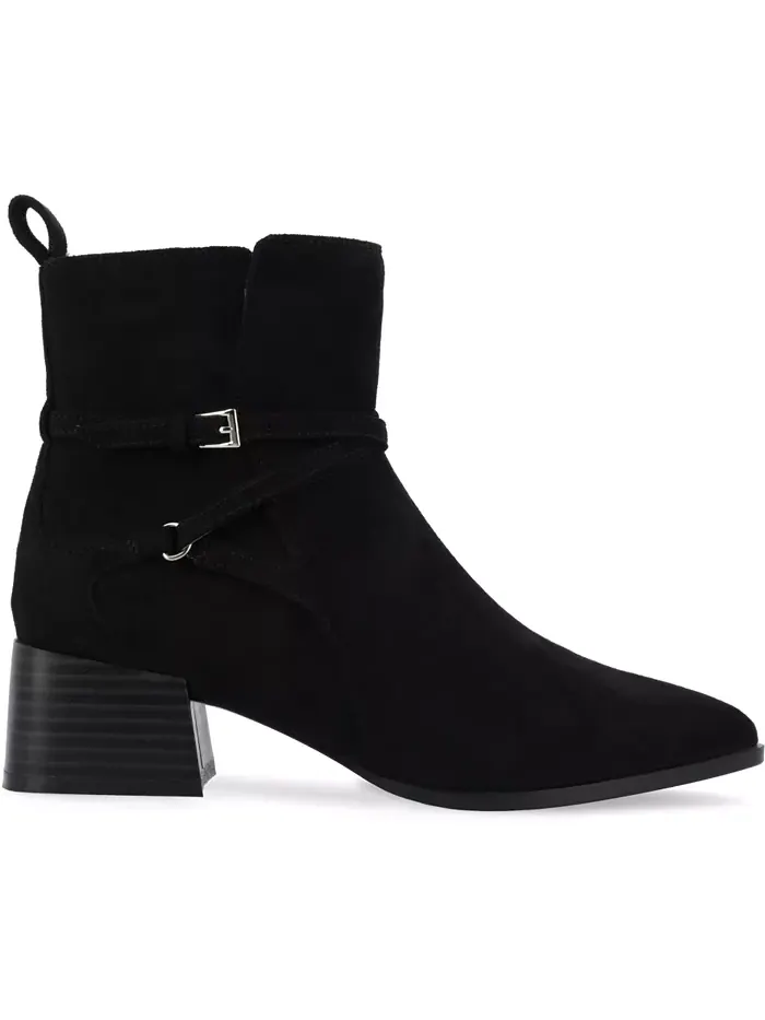 Женские ботильоны Estelle на трапециевидном каблуке Journee Collection — изображение 2 из 5, черный