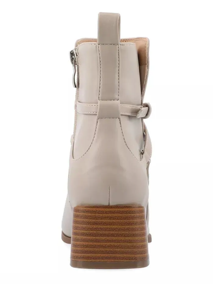 Женские ботильоны Estelle Stacked Block Heel Journee Collection — изображение 3 из 5, серый