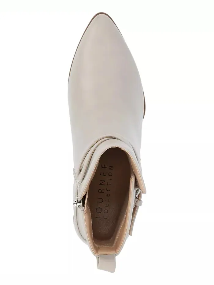 Женские ботильоны Estelle Stacked Block Heel Journee Collection — изображение 4 из 5, серый
