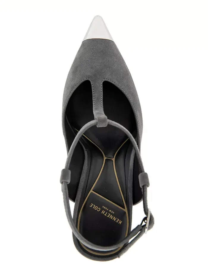 Женские туфли-лодочки Romi с мыском и Т-образной перемычкой Kenneth Cole New York — изображение 4 из 14, темный серый