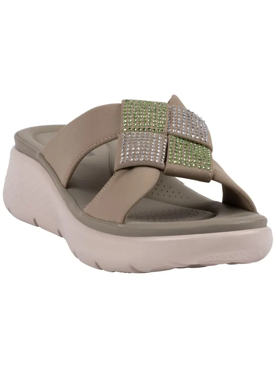 Женские сандалии Cenza с декоративной отделкой GC Shoes — изображение 1 из 5, оливковый