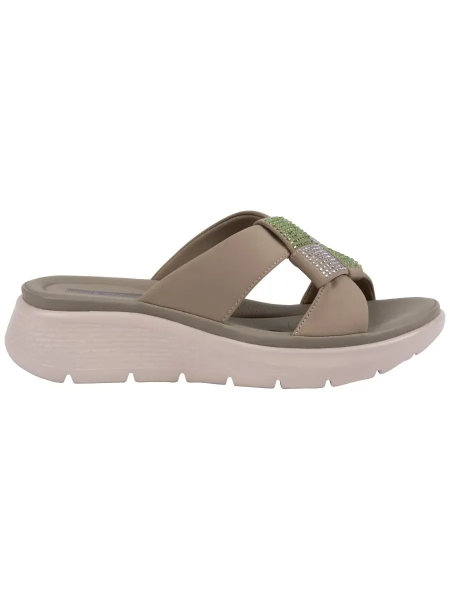 Женские сандалии Cenza с декоративной отделкой GC Shoes — изображение 2 из 5, оливковый