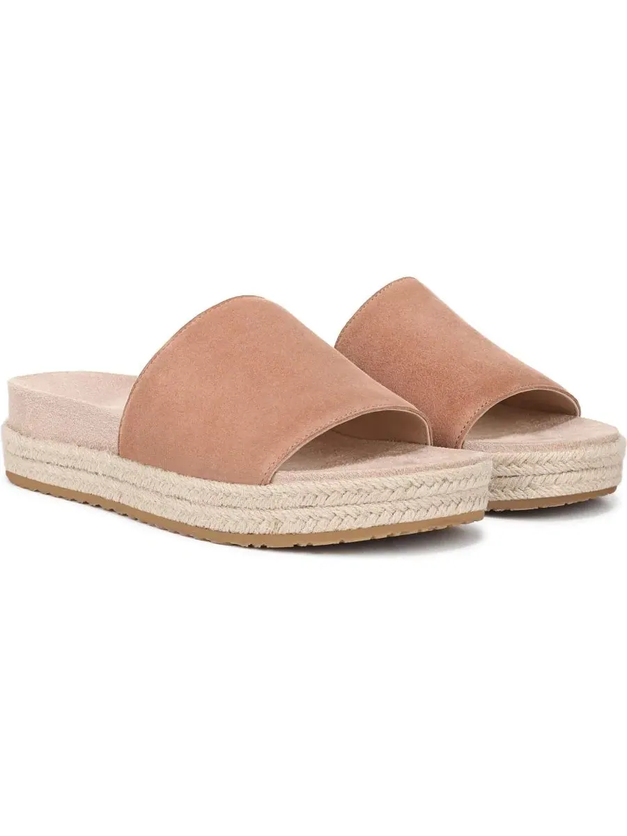 Женские сандалии-эспадрильи Yasmina с платформой, Mocha Mousse Suede Vionic — изображение 2 из 3