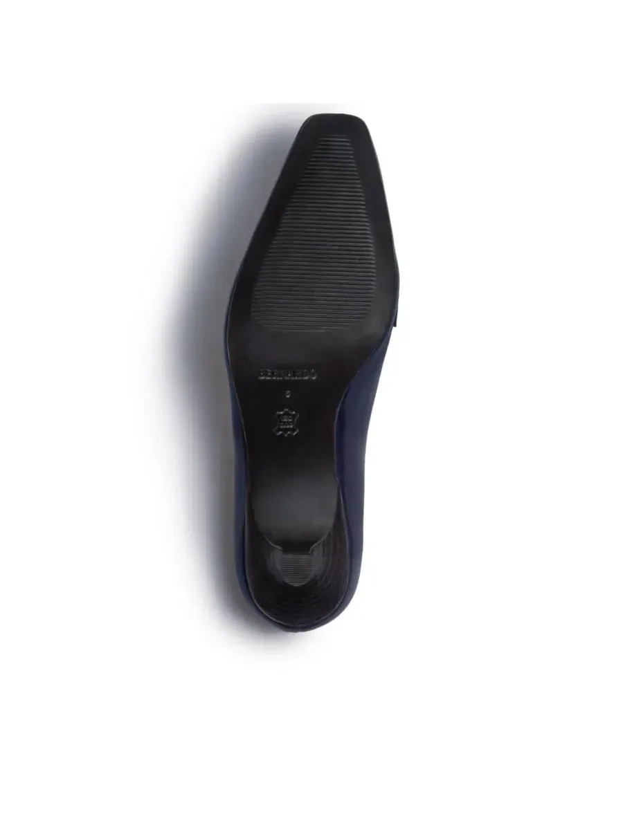 Туфли-лодочки Safi Loafer Pump Bernardo Footwear — изображение 4 из 5, темный темно-синий