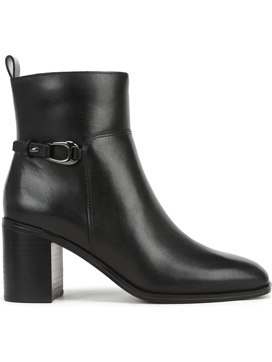 Ботинки женские с квадратным носком на молнии Valya Square Toe Zip Short Boots Franco Sarto — изображение 2 из 5, черный
