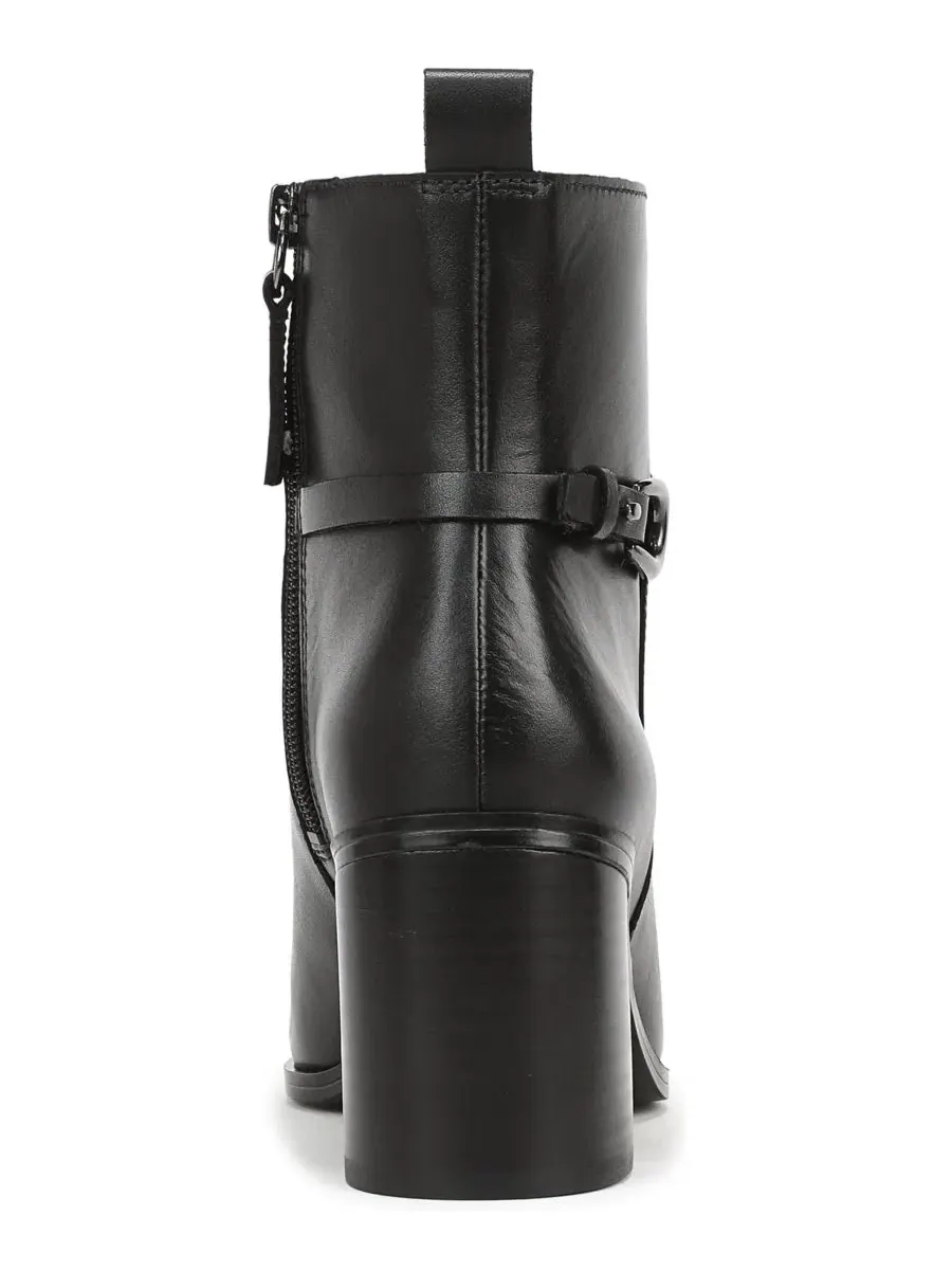 Ботинки женские с квадратным носком на молнии Valya Square Toe Zip Short Boots Franco Sarto — изображение 3 из 5, черный