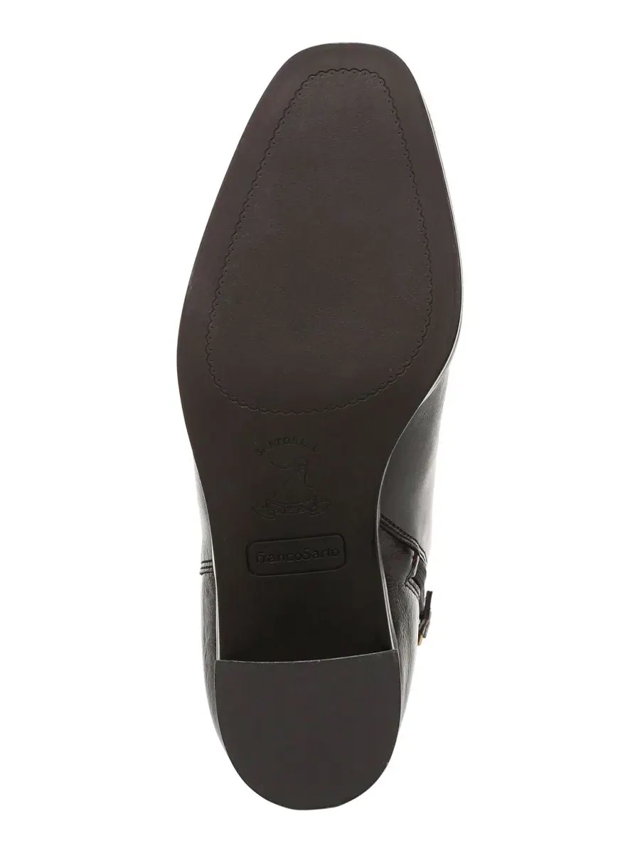 Ботинки женские на каблуке с квадратным носком Valya Square Toe Zip Short Franco Sarto — изображение 5 из 5, коричневый