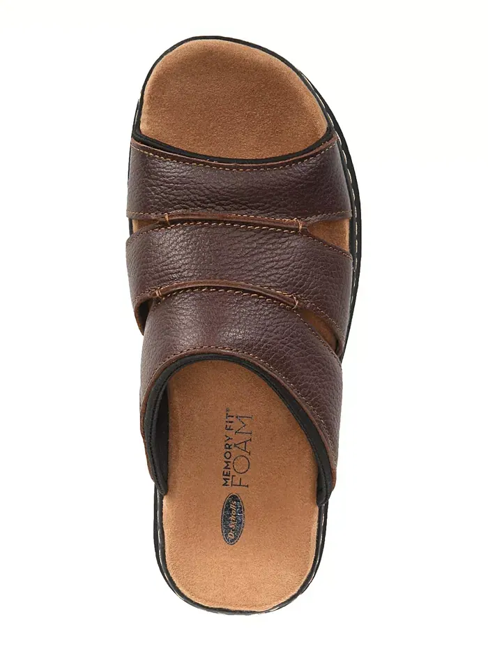 Мужские сандалии Gordon Slide Dr. Scholl's — изображение 2 из 5, коричневый