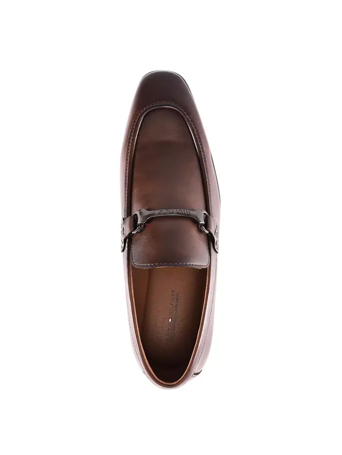 Мужские лоферы Senner Slip On Dress Penny Tommy Hilfiger — изображение 4 из 5, коричневый