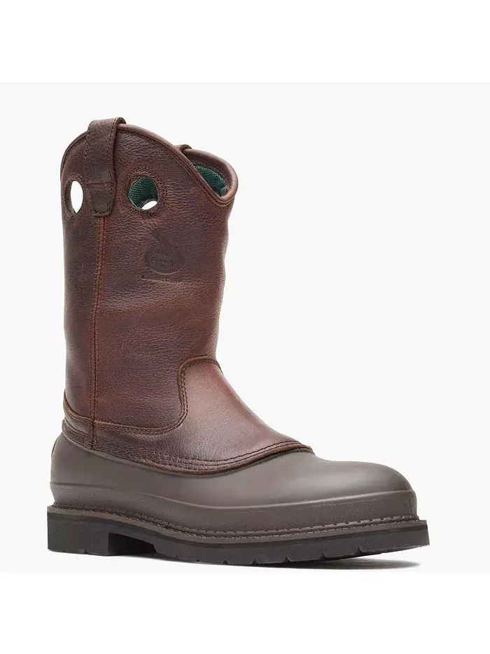 Мужские рабочие ботинки Muddog Wellington со стальным носком GEORGIA BOOT — изображение 1 из 7, коричневый