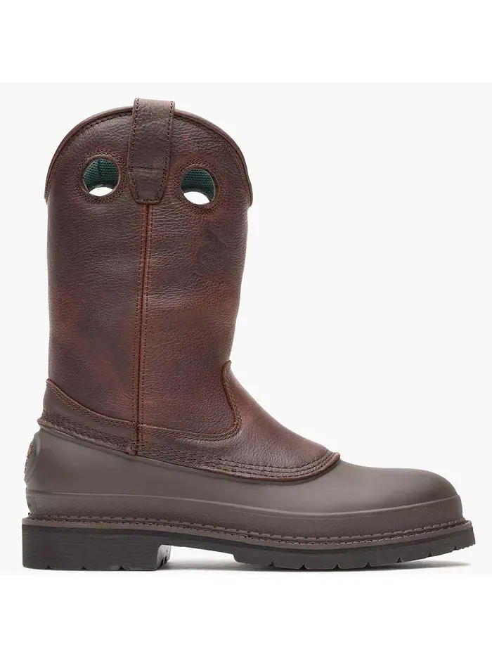 Мужские рабочие ботинки Muddog Wellington со стальным носком GEORGIA BOOT — изображение 6 из 7, коричневый