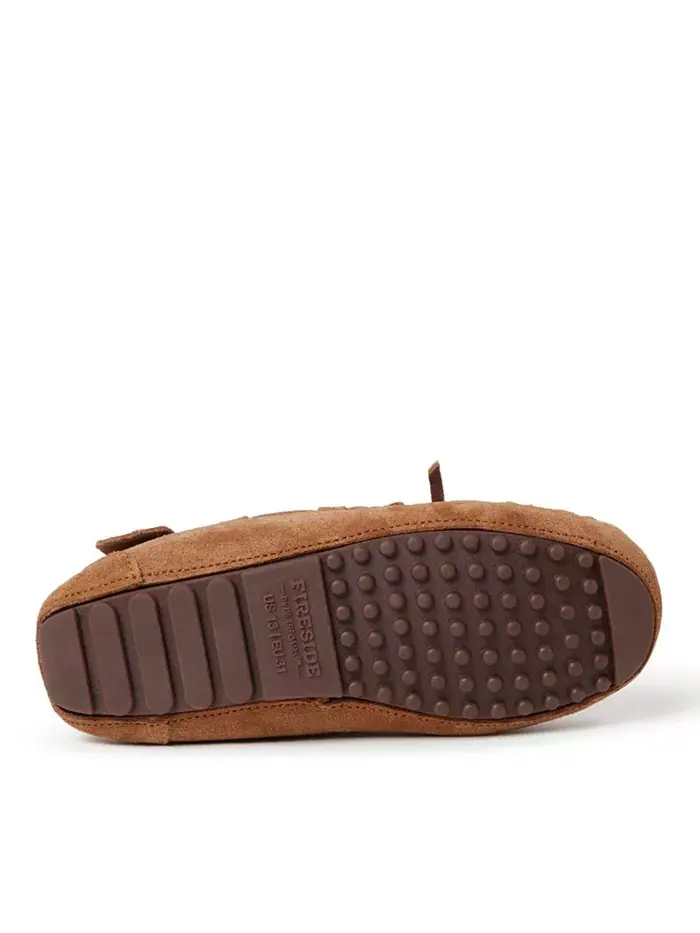 Детские мокасины-тапочки Dearfoams Kids Fireside By Parke из натуральной овчины Dearfoams — изображение 2 из 4, коричневый