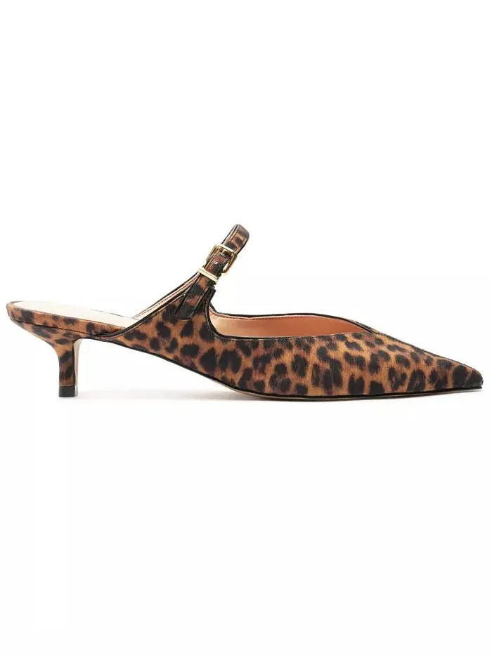 Женские мюли Annabelle Low Stiletto Arezzo — изображение 2 из 5, землистый