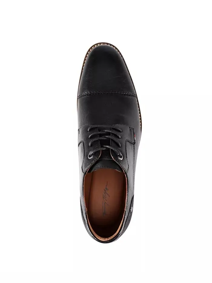 Мужские туфли-оксфорды Barmi Cap Toe Lace Up Tommy Hilfiger — изображение 4 из 5, черный