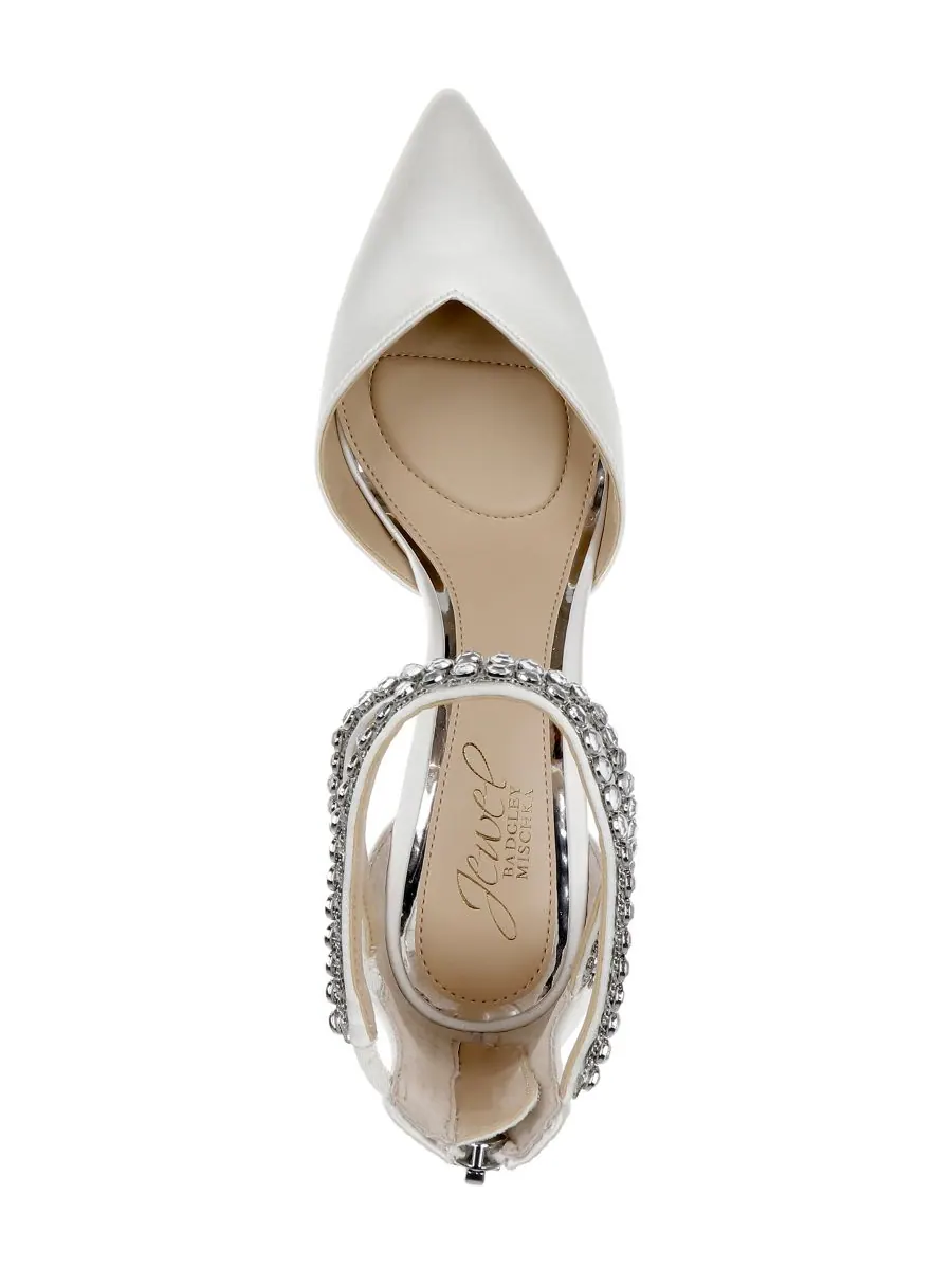 Женские вечерние туфли Emmi Jewel Badgley Mischka — изображение 4 из 6, слоновая кость