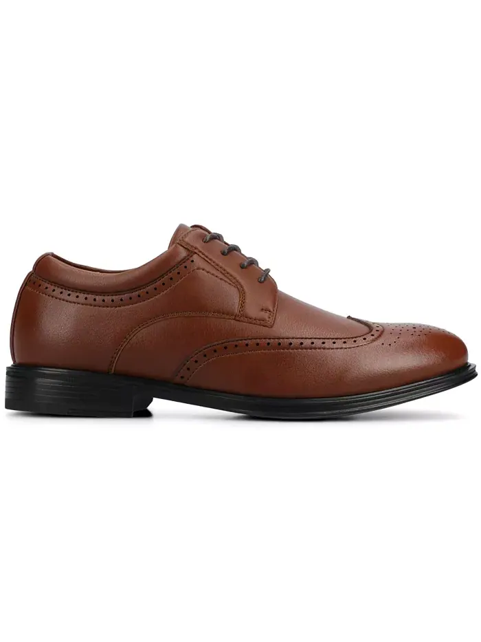 Мужские классические оксфорды Cormac Comfort Flexible Wingtip Vance Co. — изображение 2 из 5, коричневый