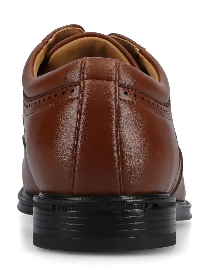Мужские классические оксфорды Cormac Comfort Flexible Wingtip Vance Co. — изображение 3 из 5, коричневый